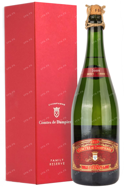 Шампанское Dampierre Family Reserve Grand Cru Blanc de Blancs in gift box 2009 0.75 л