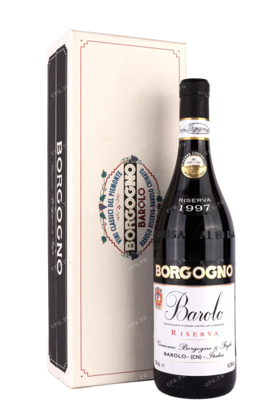 Вино Barolo Riserva Borgogno with gift box 1997 0.75 л
