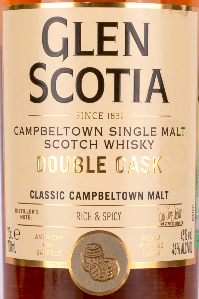 Этикетка Glen Scotia Double Cask 0.7 л