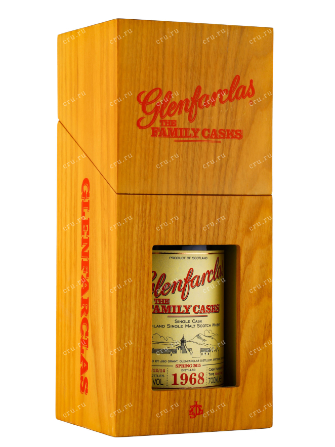 Деревянная коробка Glenfarclas Family Casks 1968 0.7 л