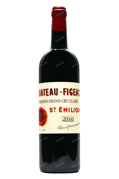 Вино Chateau Figeac Saint-Emilion AOC 1-er Grand Cru Classe red dry 2004 0.75 л