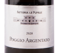 Этикетка вина Fattoria Le Pupille Poggio Argentato IGT 0.75 л