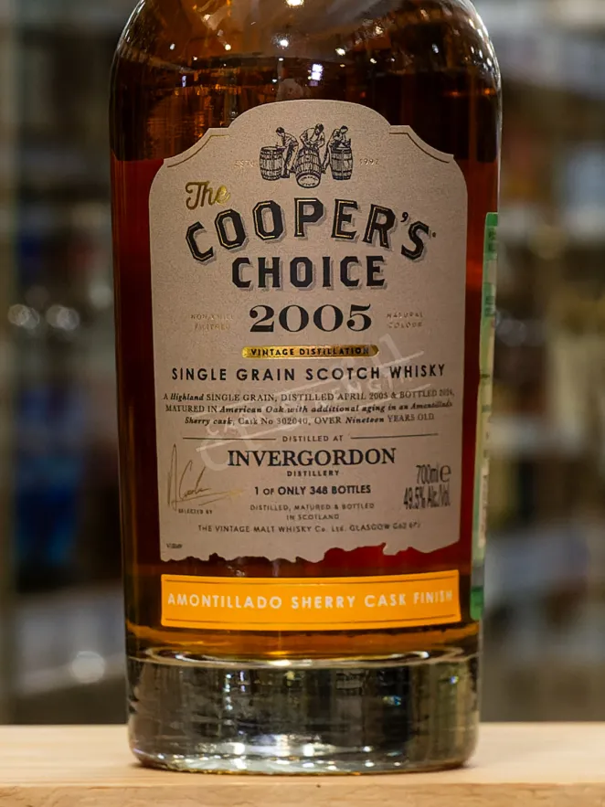В магазине Крю Профи The Cooper's Choice Invergodon Amontillado Sherry Cask Finish in gift box 2005 0.7 л