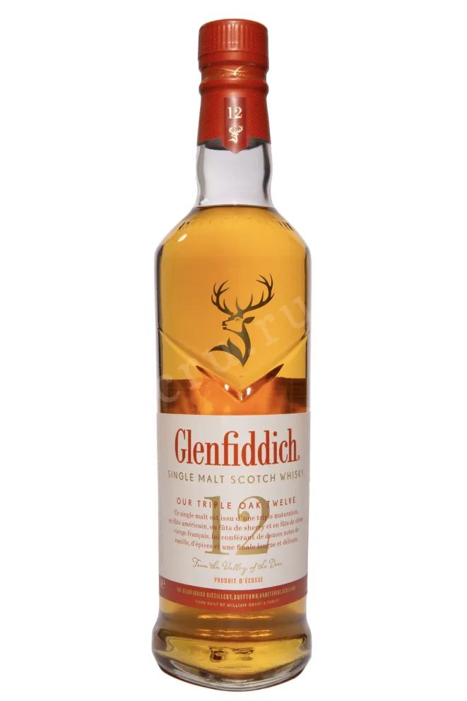 Бутылка Glenfiddich Single Malt Triple Oak Valley Of the Deer in tube 0.7 л