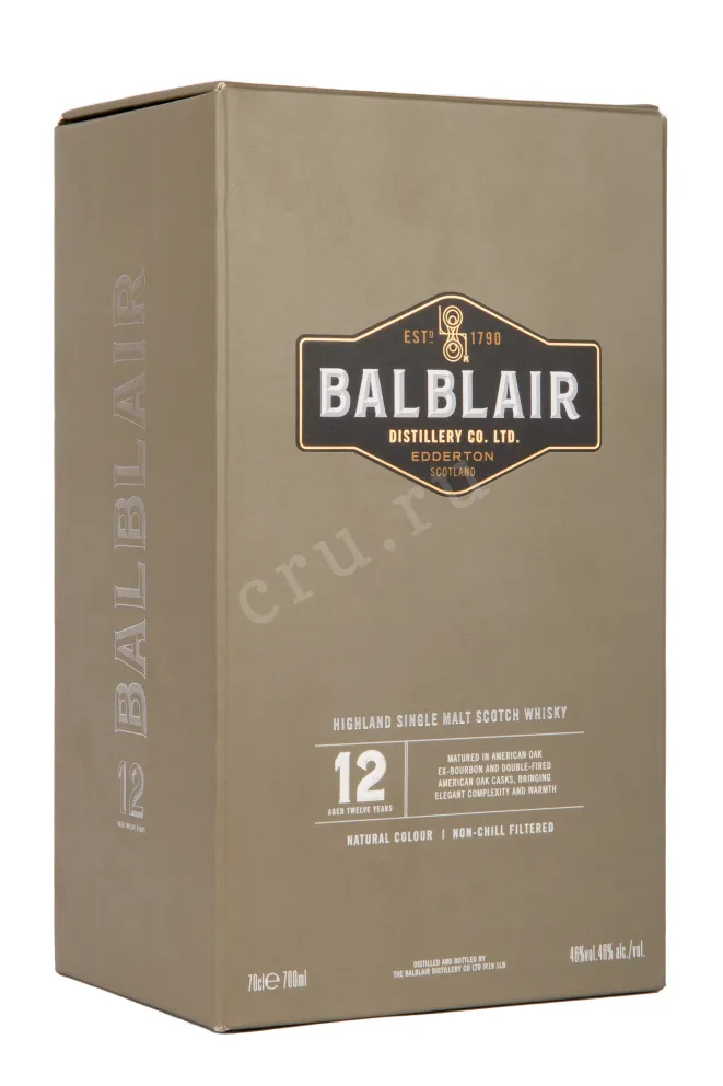 Виски Balblair 12 Years Old in gift box  0.7 л