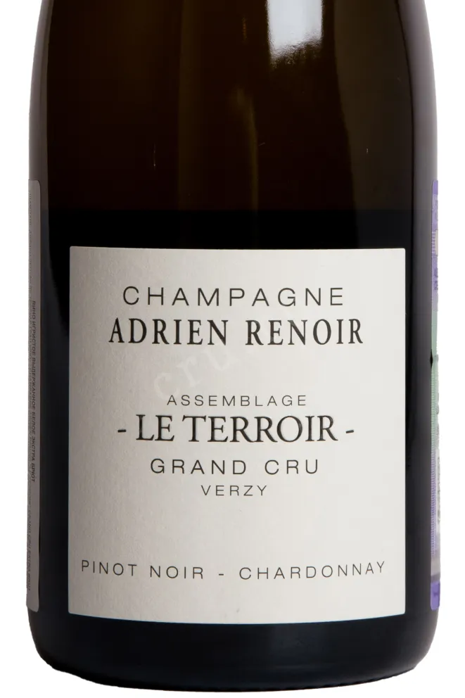 Этикетка Adrien Renoir Le Terroir Grand Cru 2022 0.75 л