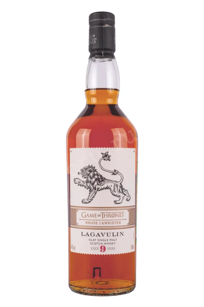 Бутылка Lagavulin 9 years Game of Thrones House Lannister in tube 0.7 л