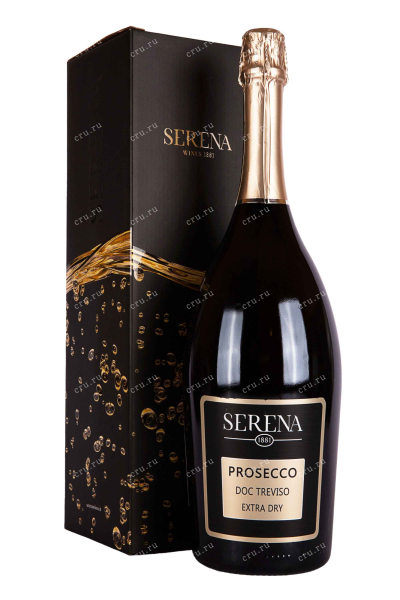 Игристое вино Serena 1881 Prosecco Treviso Extra Dry gift box 2021 1.5 л