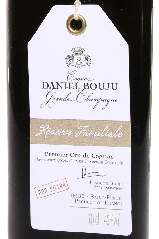 Этикетка Daniel Bouju Reserve Familiale in wooden box 1946 0.7 л