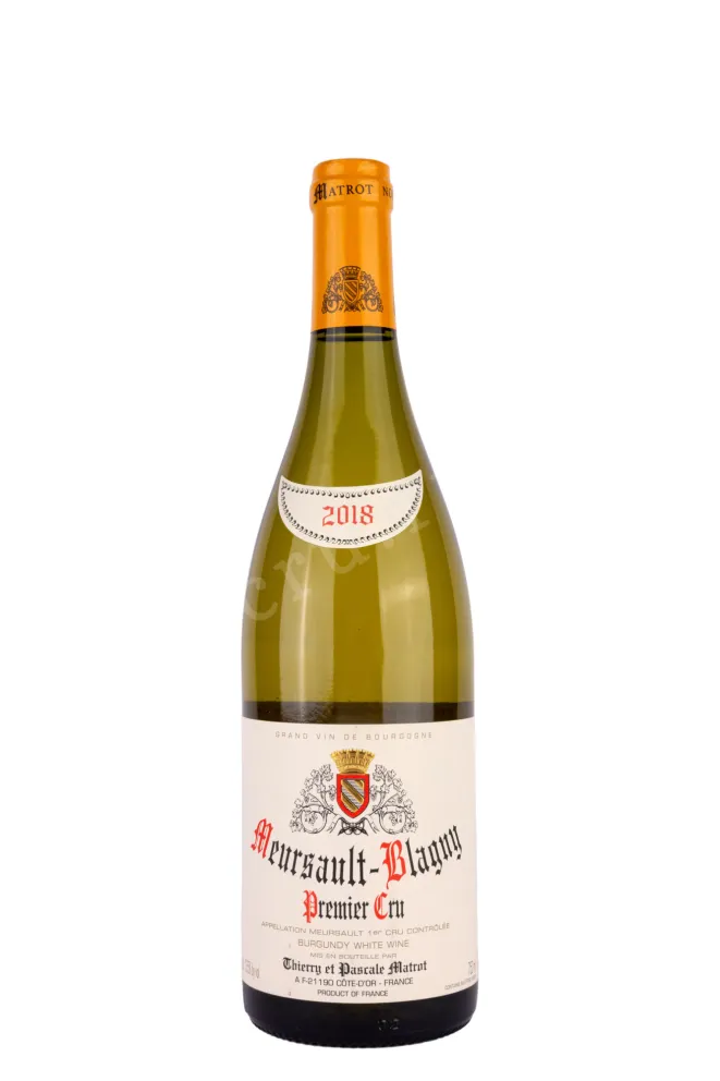 Вино Thierry et Pascale Matrot Meursault Premier Cru Blagny 2018 0.75 л
