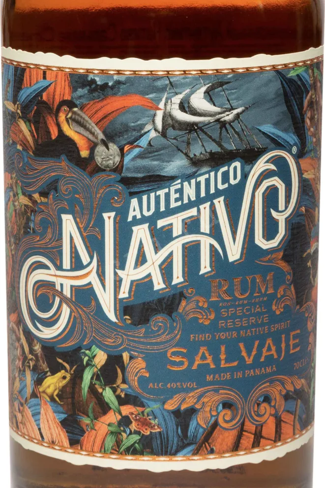 Этикетка Autentico Nativo Salvaje Special Reserve 0.7 л