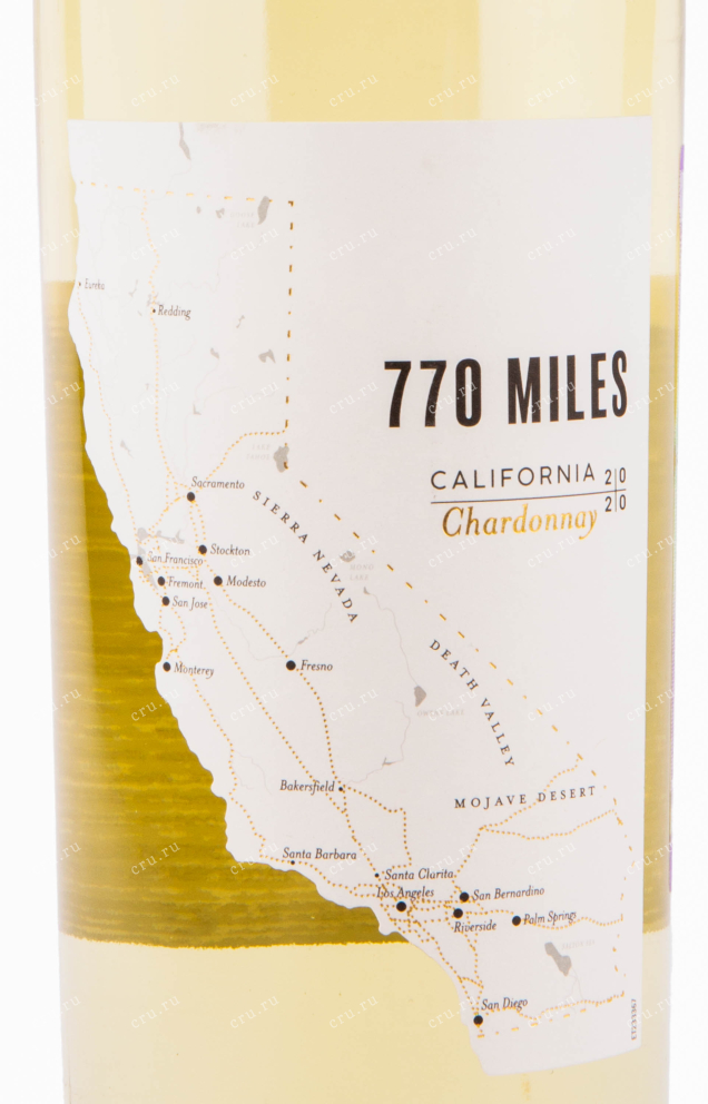 Вино 770 Miles Chardonnay 0.75 л