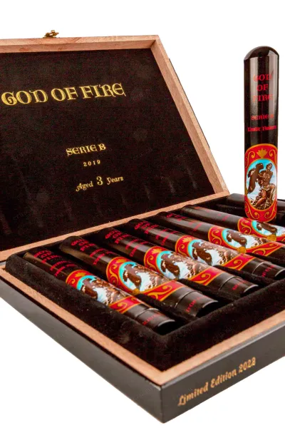 Сигары God of Fire Serie B Double Robusto Tubos *8