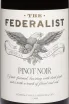 Этикетка The Federalist Pinot Noir Central Coast 2023 0.75 л