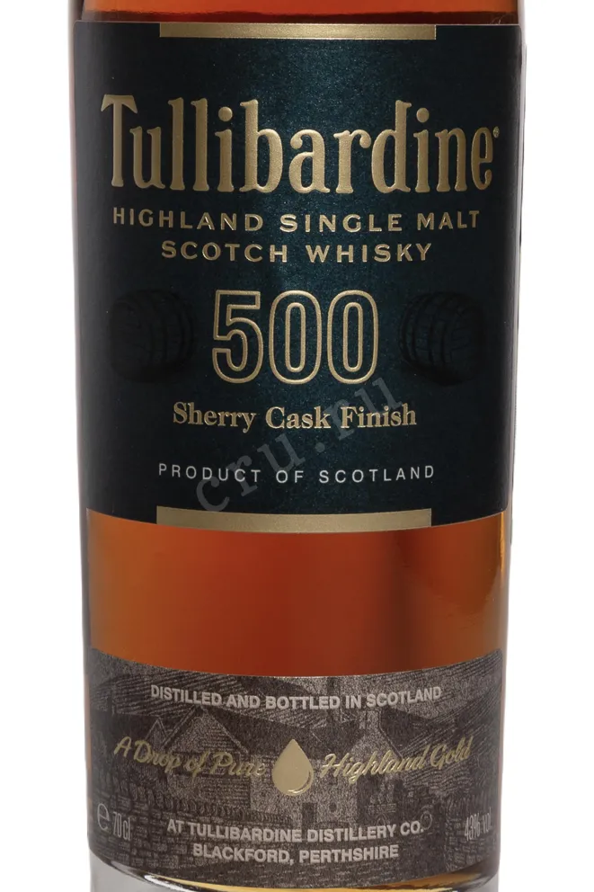 Этикетка Tullibardine 500 0.7 л