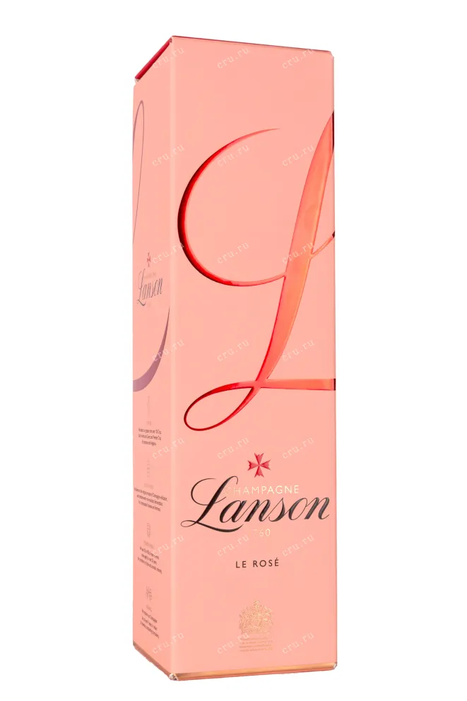 Подарочная коробка Lanson Le Rose Brut in gift box 2018 0.75 л