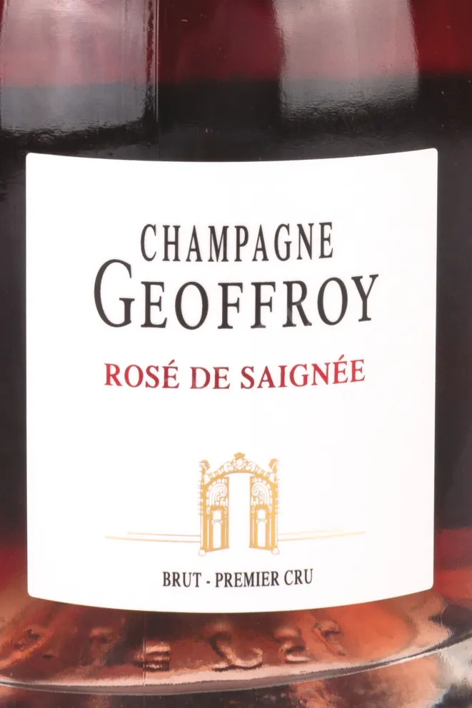 Этикетка Geoffroy Rose de Saignee Brut Premier Cru 2018 0.75 л