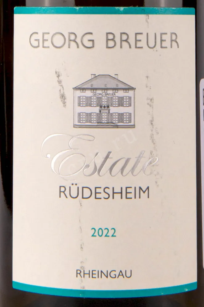 Этикетка Georg Breuer Estate Rudesheim 2022 0.375 л