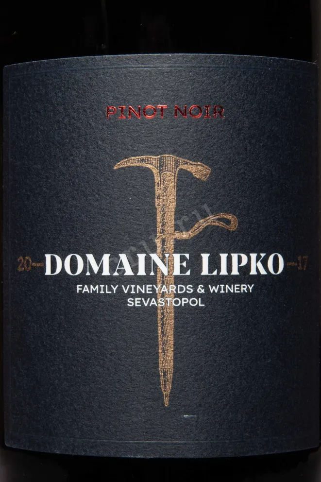 Этикетка Domaine Lipko Pinot Noir 2023 0.75 л
