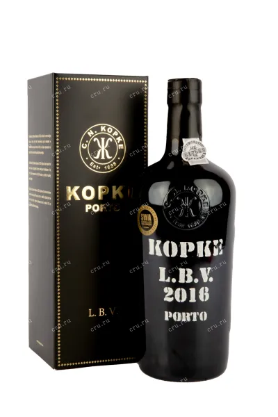 Портвейн Kopke Late Bottled Vintage Porto gift box 2016 0.75 л