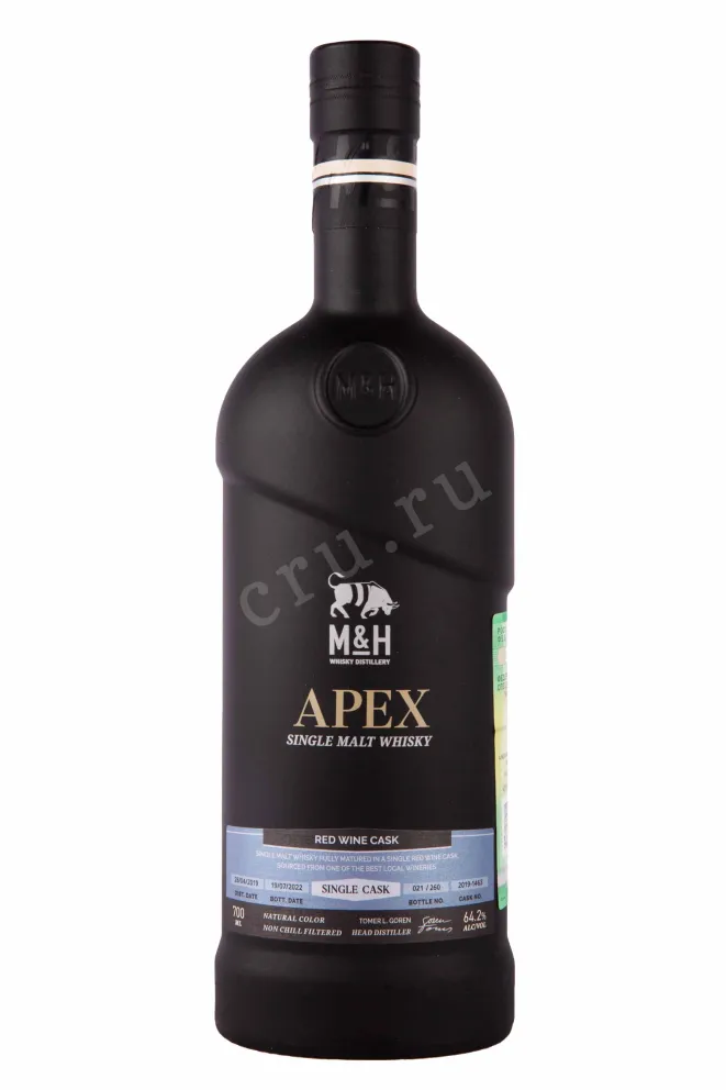 Бутылка M&H Apex Fort Red Wine Cask 3 years in gift box 0.7 л