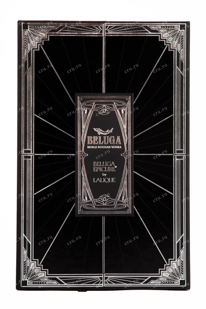 Этикетка водки Beluga Epicur with gift box