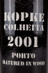 Этикетка Kopke Colheita 2001 Porto gift box 2001 0.75 л