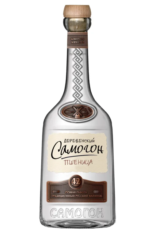 Водка Деревенский Самогон Пшеница  0.5 л