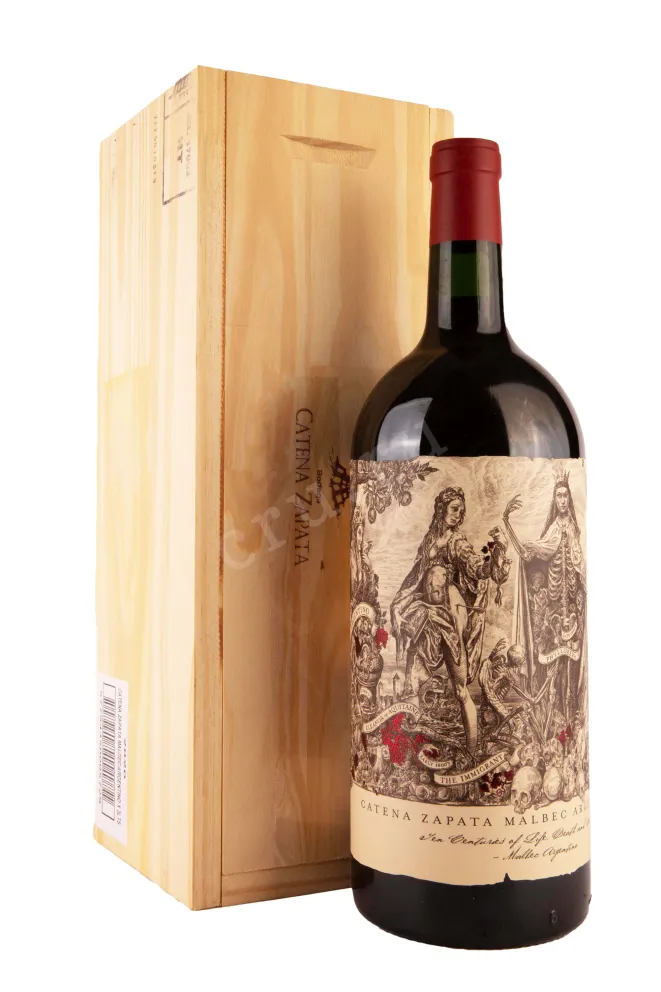 В деревянной коробке Malbec Argentino Catena Zapata in giftbox 2020 3 л