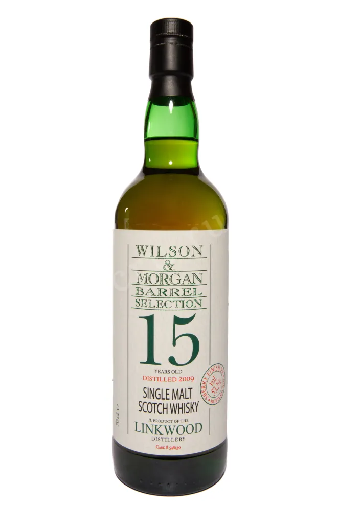 Бутылка Wilson&Morgan Barrel Selection Linkwood Sherry Finish 15 years in gift box 0.7 л