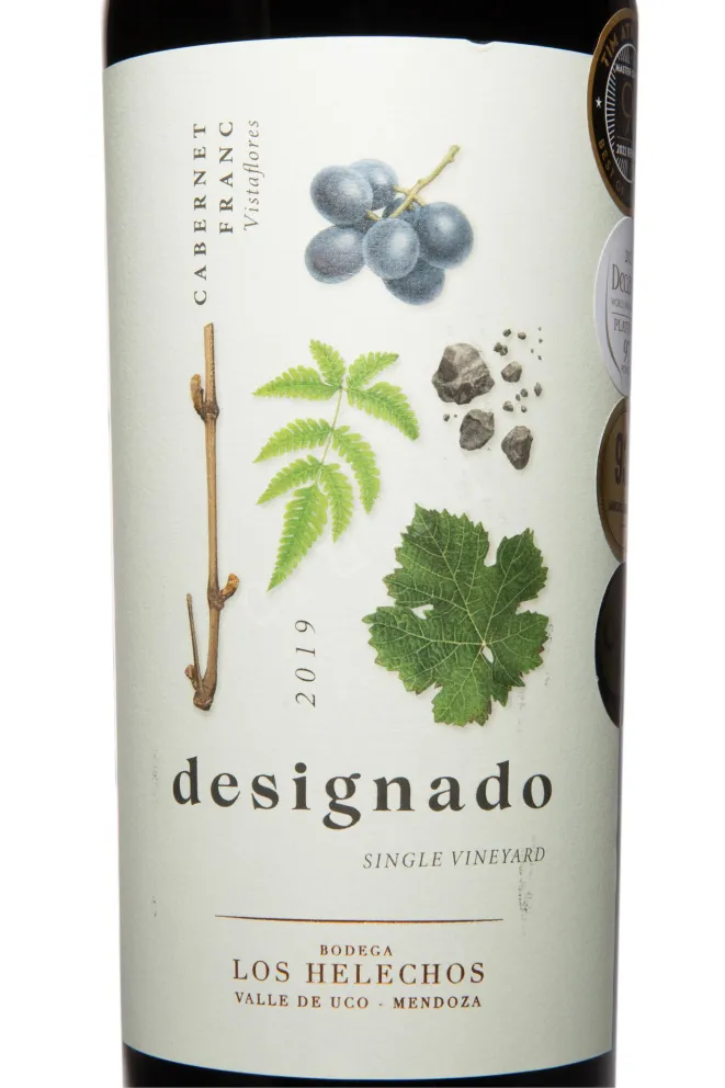 Этикетка Los Helechos Designado 2019 0.75 л