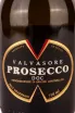Этикетка Valvasore Prosecco Millesimato 2021 0.75 л