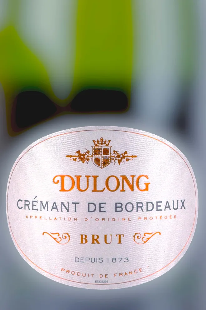 Этикетка Dulong Cremant de Bordeaux in gift box 2022 0.75 л