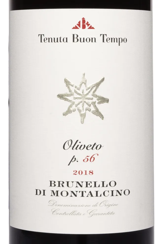 Этикетка Tenuta Buon Tempo Brunello Di Montalcino p.56 DOCG 2018 0.75 л
