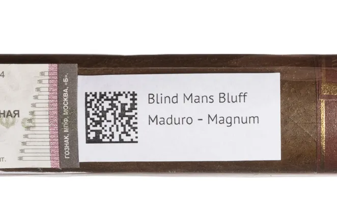 Контрэтикетка Caldwell Blind Mans Bluff Maduro-Magnum