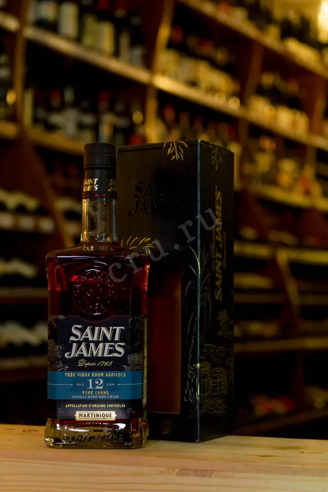В магазине Крю Профи Saint James Agricole Tres Vieux 12 years in gift box 0.7 л