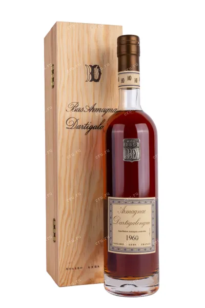 Арманьяк Vintage Bas Armagnac Dartigalongue wooden box 1960 0.5 л