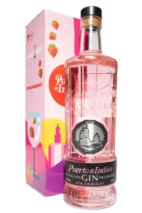 Джин Puerto de Indias Sevillian Premium Strawberry in gift box  1.75 л