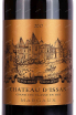 Этикетка Chateau dIssan Grand cru classe Margaux 2017 0.75 л