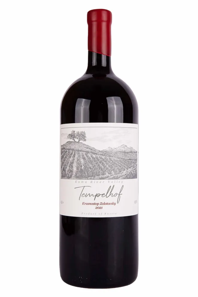 Вино Темпельхоф Красностоп Золотовский 2021 1.5 л
