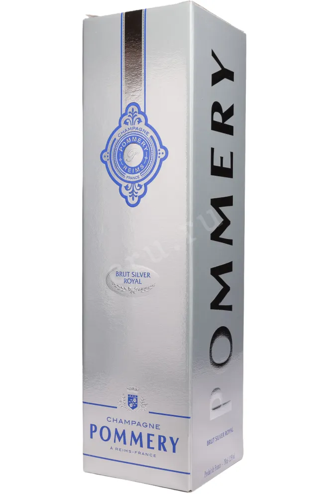 Подарочная коробка Pommery Brut Silver Royal in gift box 2021 0.75 л