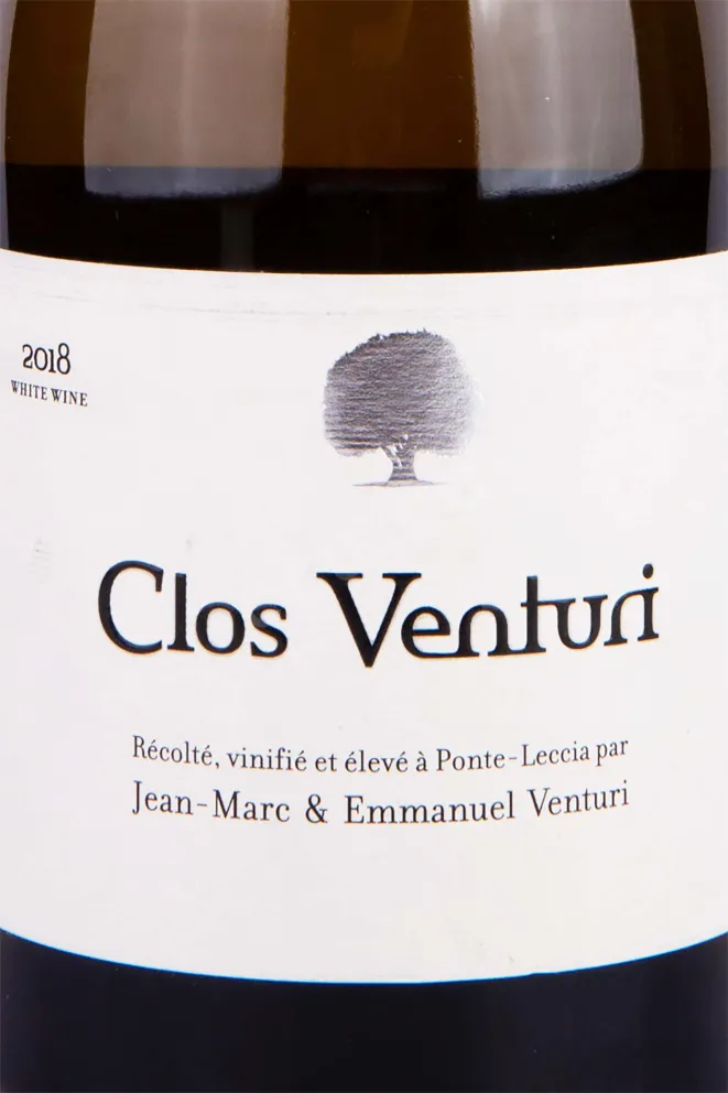 Этикетка Clos Venturi AOP Corse 2018 0.75 л