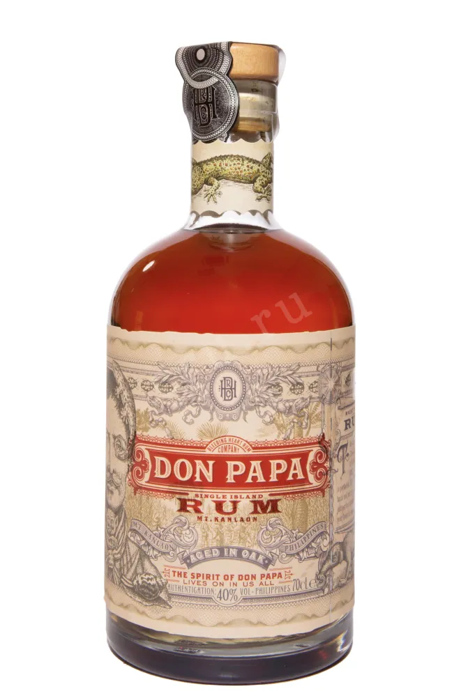 Бутылка Don Papa 7 Years in tube 0.7 л