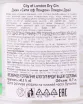 Контрэтикетка джина Сити оф Лондон Лондон Драй 0.7