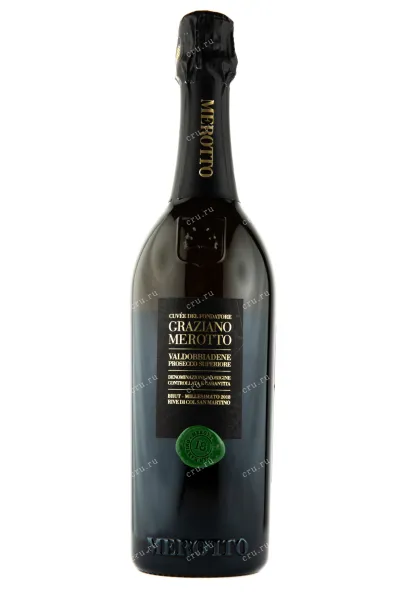 Игристое вино Cuvee del Fondatore Graziano Merotto Brut Millesimato Valdobbiadene 2018 0.75 л