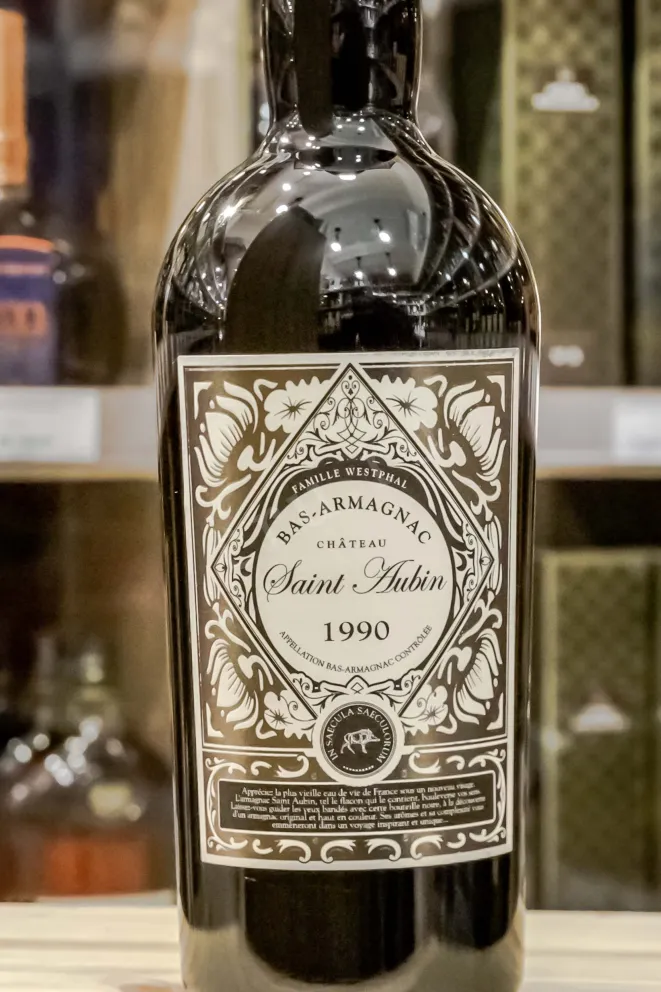 В магазине Крю Профи Saint Aubin Bas-Armagnac in tube 1990 0.7 л