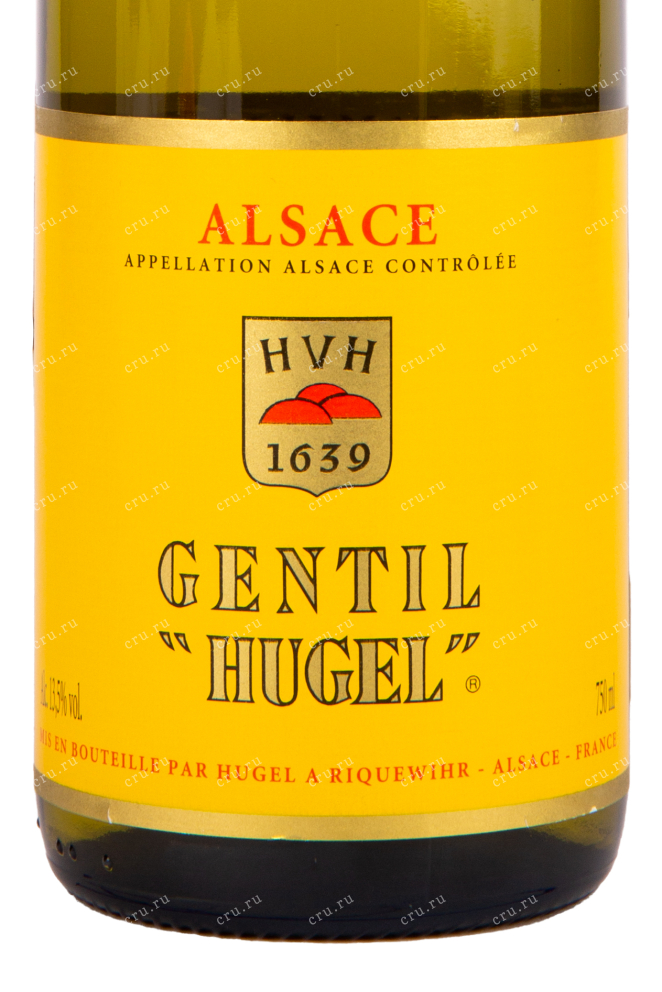 Этикетка вина Gentil Alsace Estate Hugel et Fils SA 2019 0.75 л