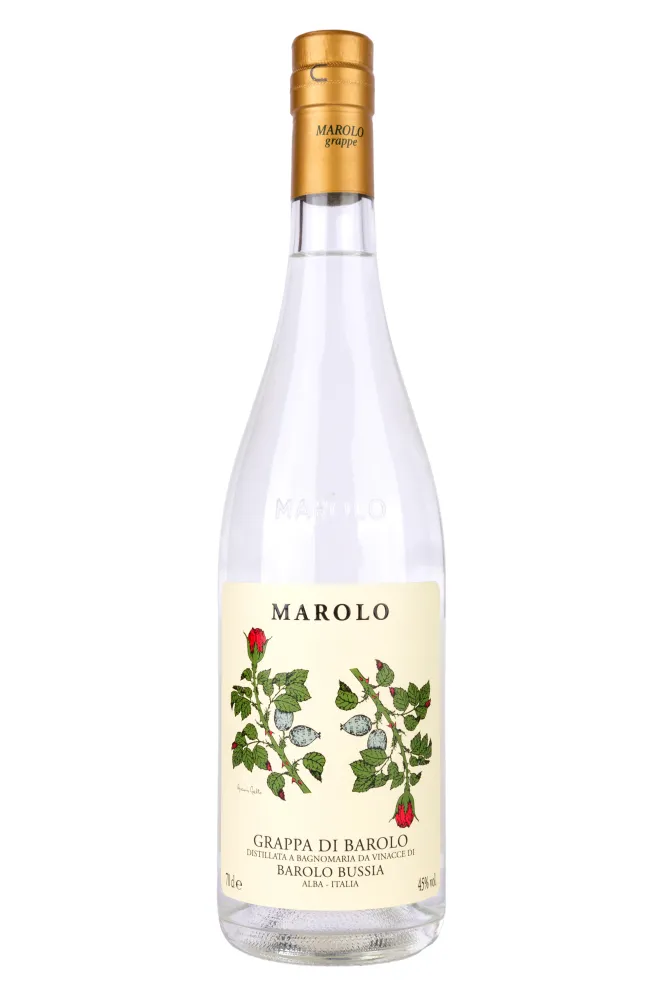 Бутылка Marolo Grappa di Barolo Bussia gift box 0.7 л