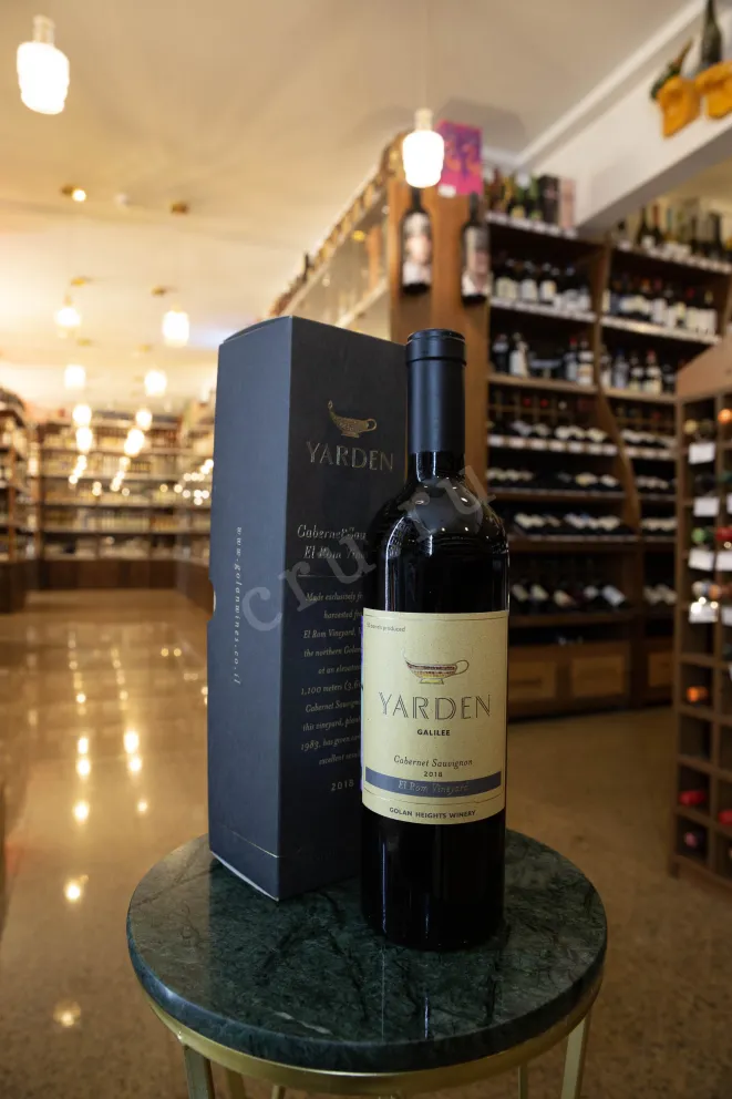 В магазине Крю Профи Yarden Cabernet Sauvignon El Rom Vineyard gift box 2018 0.75 л