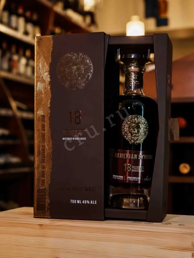 В магазине Крю Профи Armenian Symbol 18 years gift box 0.75 л